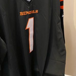 Cincinnati Bengals Ja'marr Chase Black Reflective Limited Jersey